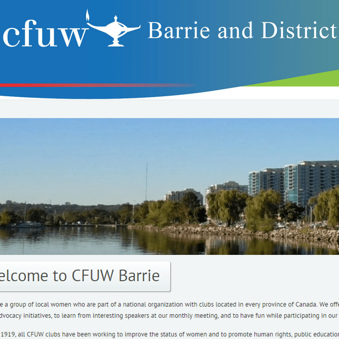 Canadian Federation of University Women Barrie and District - Women organization in Barrie ON