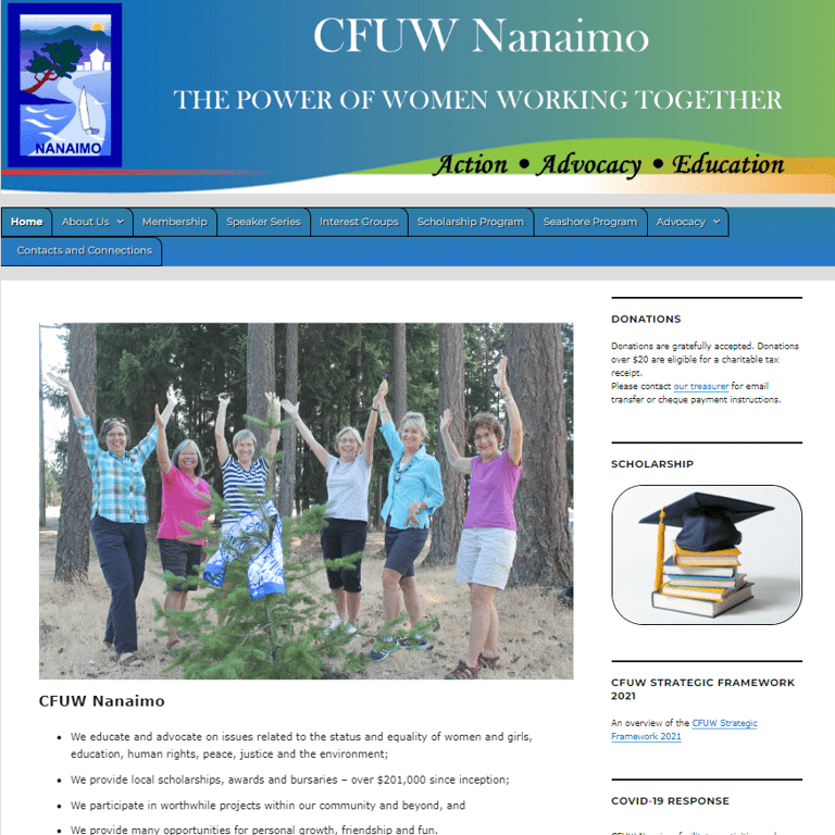 Canadian Federation of University Women Nanaimo - Women organization in Nanaimo BC