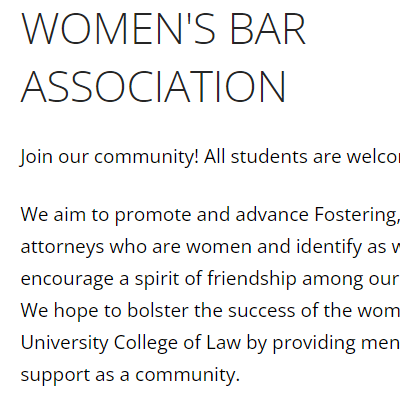 DePaul Women's Bar Association attorney