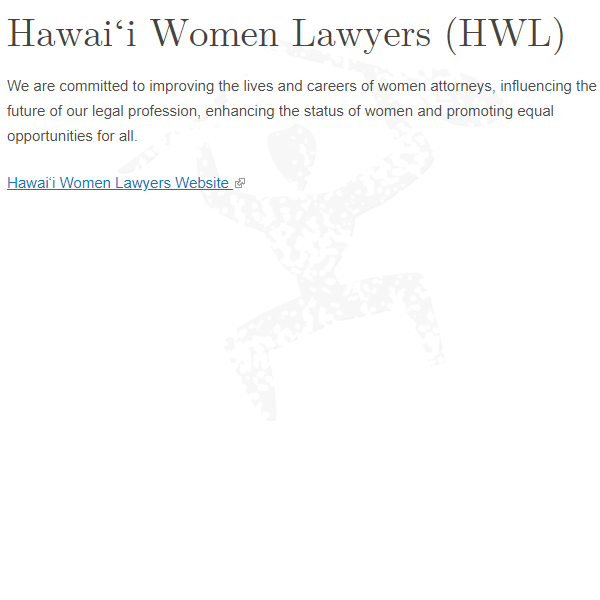 Female Organization Near Me - Hawaii Women Lawyers at UH Manoa