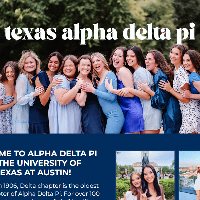 Texas Alpha Delta Pi - Women organization in Austin TX