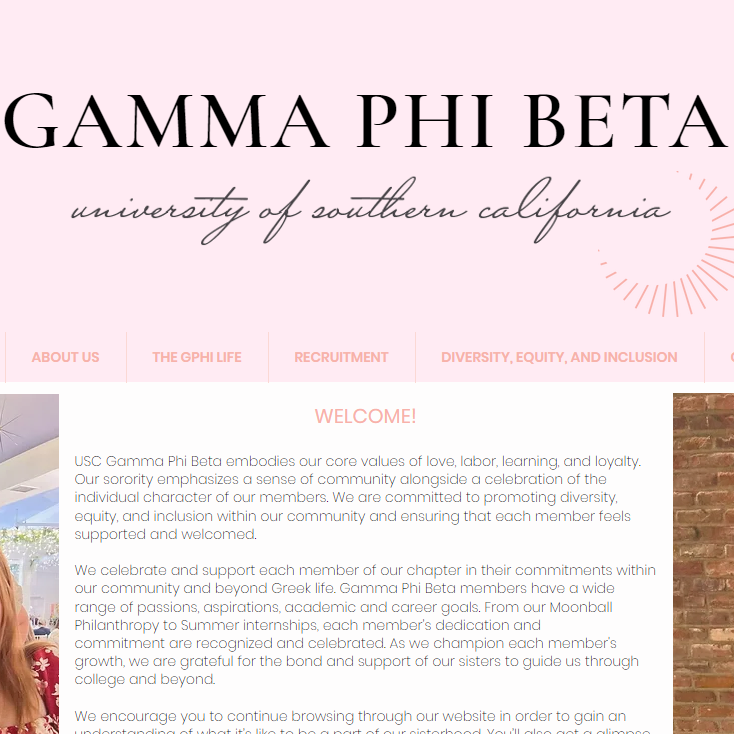 Female Organization Near Me - USC Gamma Phi Beta