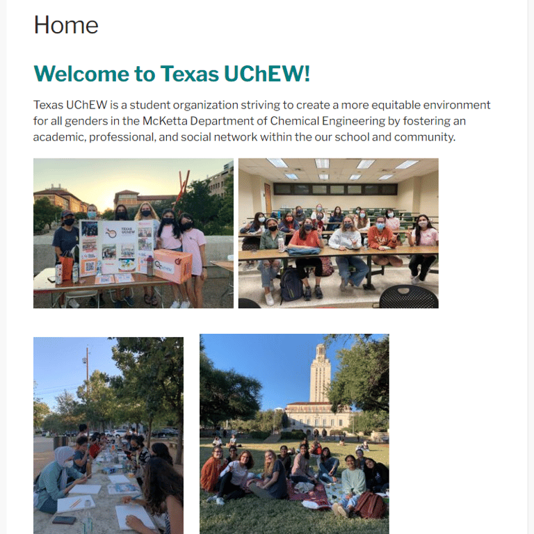 UT Austin Undergraduate Chemical Engineering Women - Women organization in Austin TX