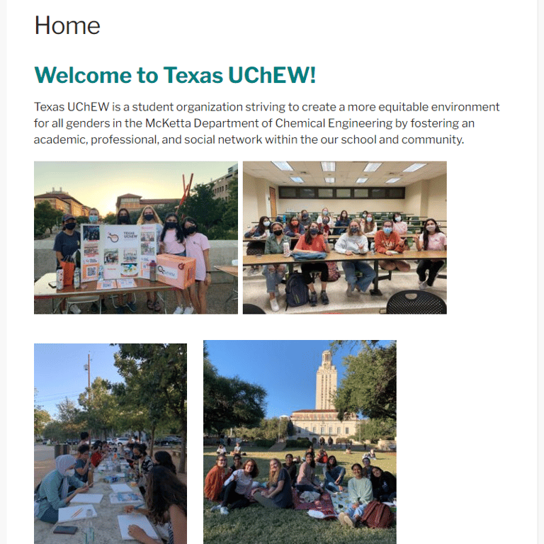 Woman Category Near Me - UT Austin Undergraduate Chemical Engineering Women