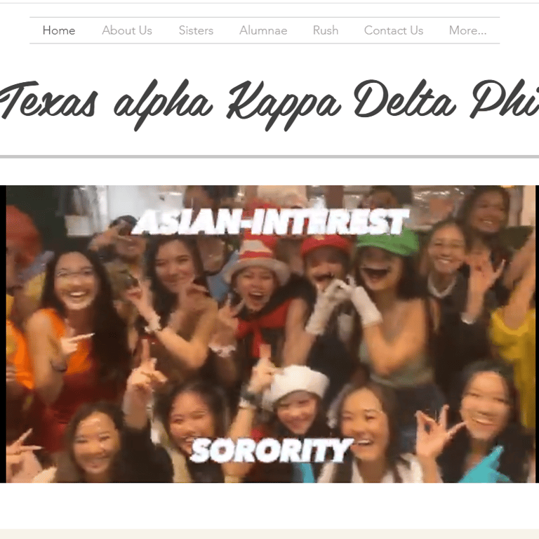 UT Austin alpha Kappa Delta Phi - Women organization in Austin TX