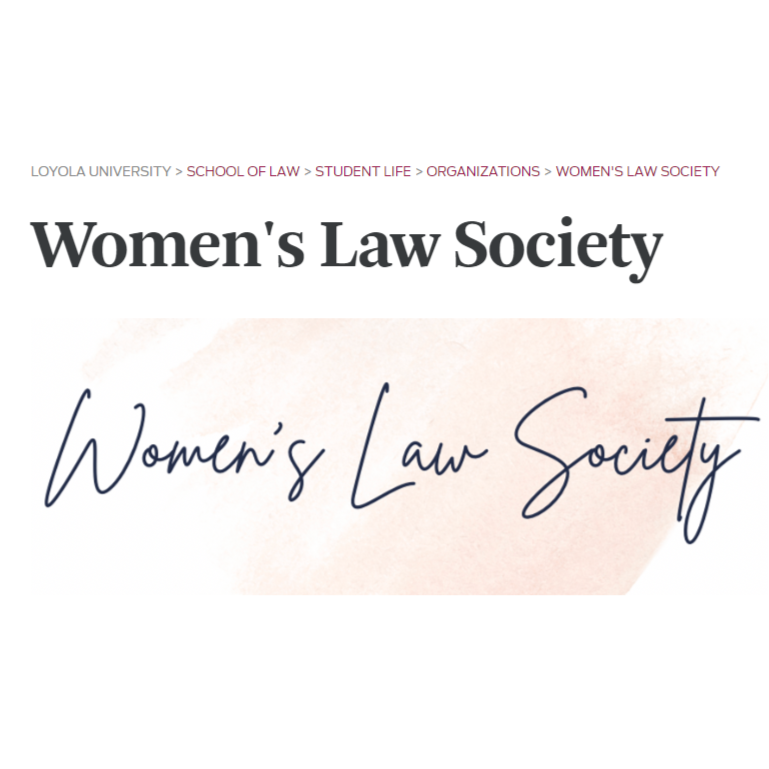 Women's Law Society Loyola Chicago Law